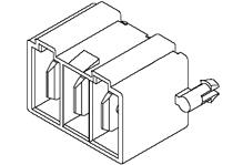 Molex-49388-0312 连接器插头及 PCB 插座 5.50mm Pitch Wire-to-Board Header, 3 Circuits UL94V-0, Red