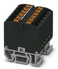 PHOENIX CONTACT-3274136 Connector Terminal Blocks Conn Distribution Terminal Block 12 POS Spring Clamp DIN Rail/Panel Mount 24A