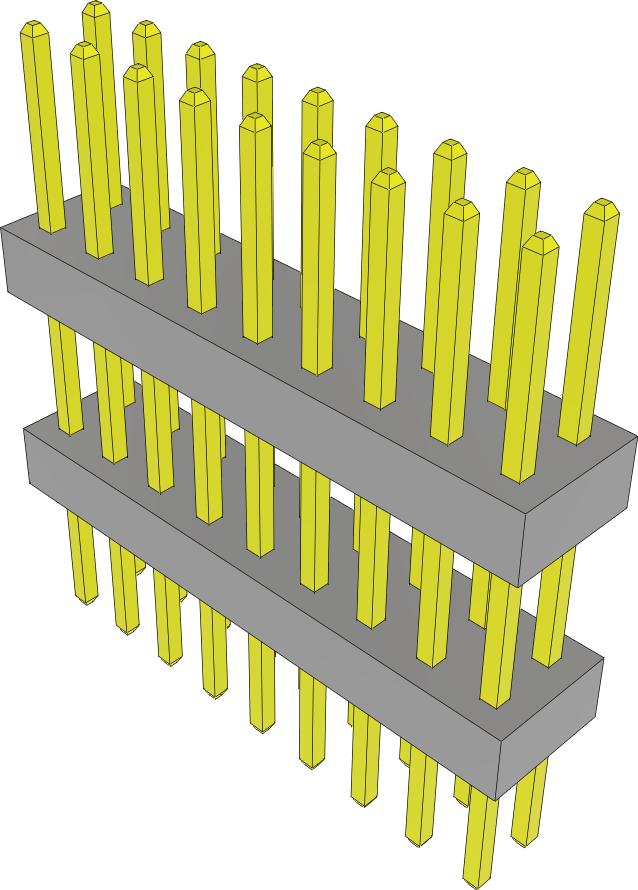 Samtec-TW-09-07-G-D-340-185 Steckverbinderleisten und Leiterplattenbuchsen Conn Board Stacker HDR 18 POS 2mm Solder ST Thru-Hole Bulk
