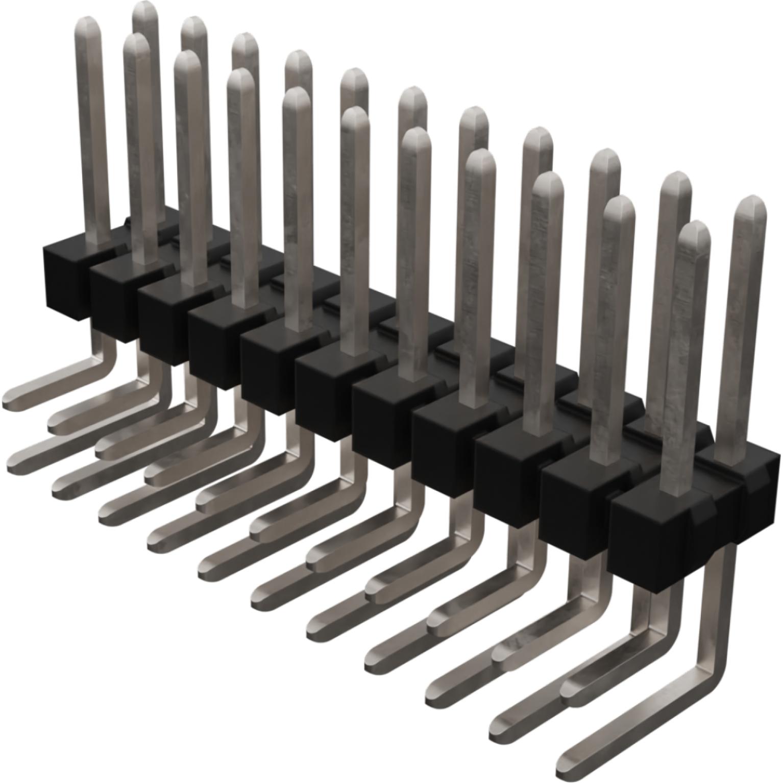 Molex-0010883222 Steckverbinderleisten und Leiterplattenbuchsen Conn Unshrouded Header HDR 22 POS 2.54mm Solder RA Side Entry Thru-Hole C-Grid Tube