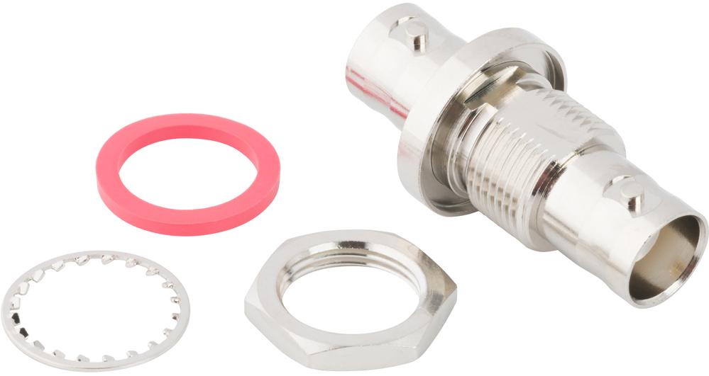 Amphenol RF-112435 RF-Steckverbinder Conn BNC Adapter 0Hz to 4GHz 50Ohm ST Panel Mount RCP/RCP Gold