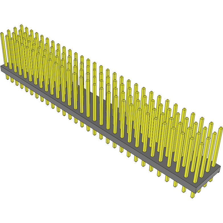 Samtec-MTMM-130-09-S-Q-374 连接器插头及 PCB 插座 Conn Unshrouded Header HDR 120 POS 2mm Solder ST Top Entry Thru-Hole Bulk