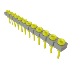 Conn Socket Strip SKT 12 POS 2.54mm Solder ST Top Entry Thru-Hole Bulk