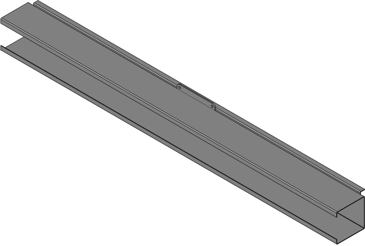Hammond Manufacturing-1487C48SS Verdrahtungskanäle Wiring Ducts Solid Wall Square with Cover Screw Steel