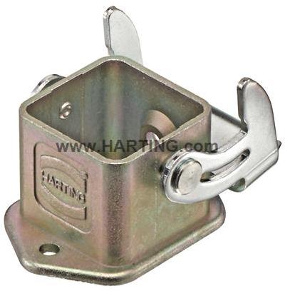 HARTING-09455150028 抽缩起动适配器 Bulkhead Housing 180° 3A Shell Size Metal