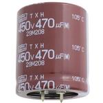 Cap Aluminum Lytic 220uF 450V 20% (35 X 30mm) Snap-In 10mm 1.02A 10000h 105°C