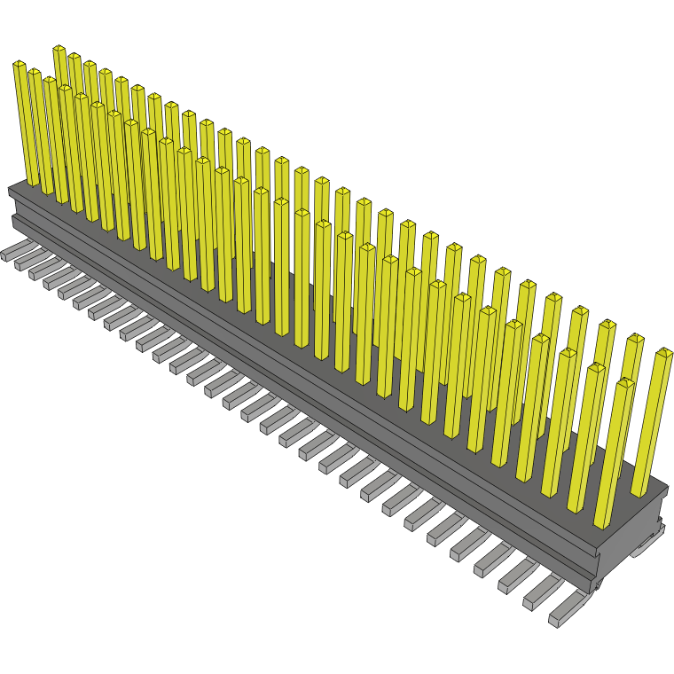 Samtec-FTR-130-53-S-D-LC Piastre connettori e prese PCB Conn Unshrouded Header HDR 60 POS 1.27mm Solder ST Top Entry SMD Tube