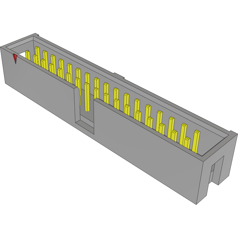 Samtec-HTST-117-01-L-D Embases de raccordement et réceptacles PCB Conn Shrouded Header (4 Sides) HDR 34 POS 2.54mm Solder ST Top Entry Thru-Hole Bulk