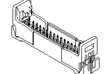 Molex-53314-3465 Embases de raccordement et réceptacles PCB Conn Ejector Header HDR 34 POS 2mm Solder ST Thru-Hole Mi II Tray