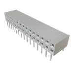 Conn Socket Strip SKT 30 POS 2.54mm Solder RA Side Entry Thru-Hole TIGER CLAW™ Tube