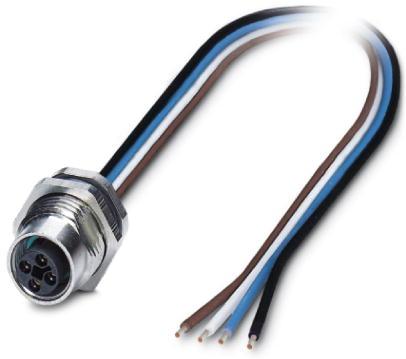 PHOENIX CONTACT-1424134 null Cable Assembly Circular 0.5m 16AWG M12 Circular 4 Straight