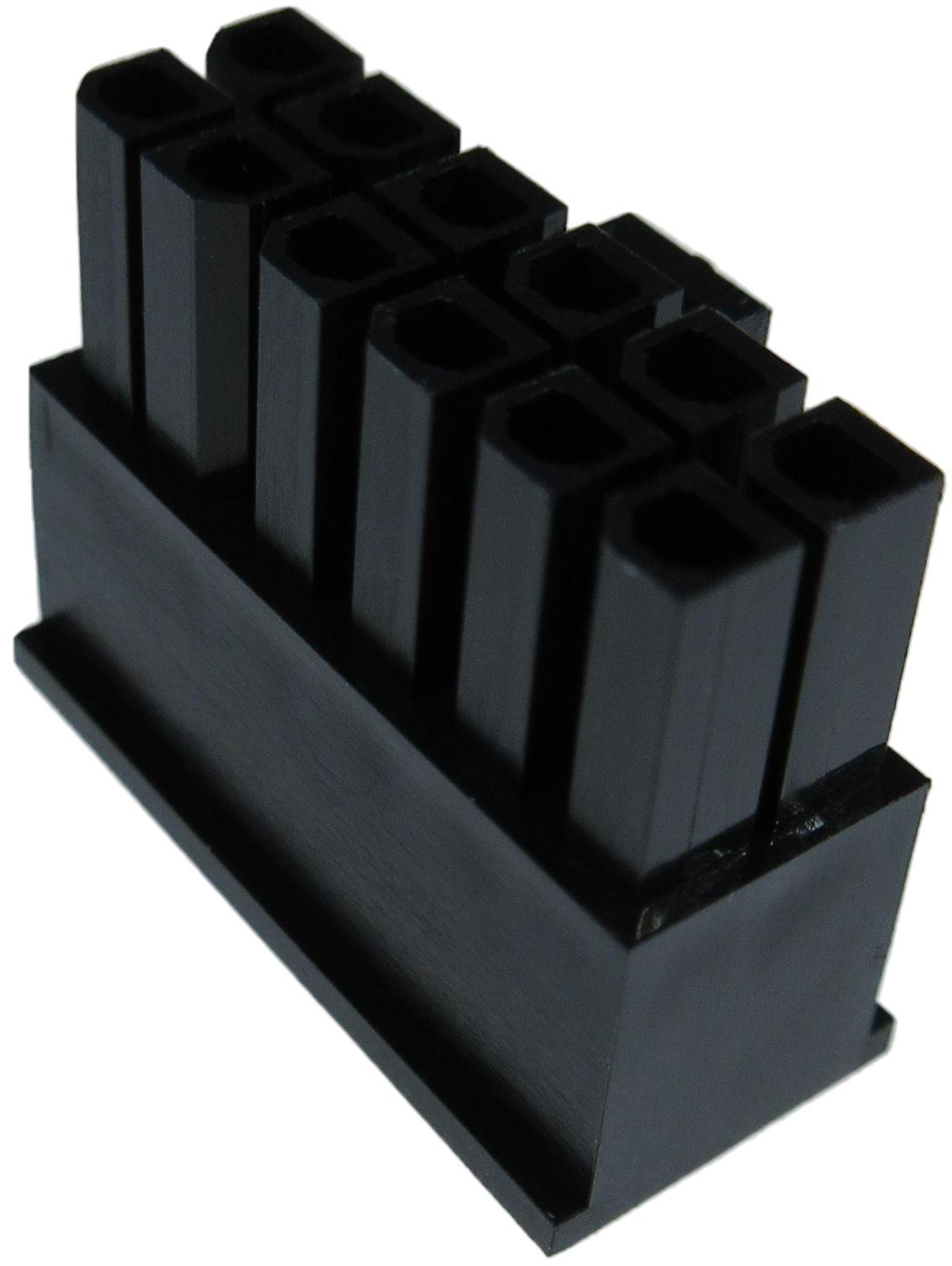 ADAM TECH-DMT-2A-04 分立接线罩连接器 Connector Crimp Housing RCP 4Pos Dual 3.0mm