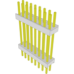 Conn Board Stacker HDR 16 POS 2.54mm Solder ST Top Entry Thru-Hole Bulk