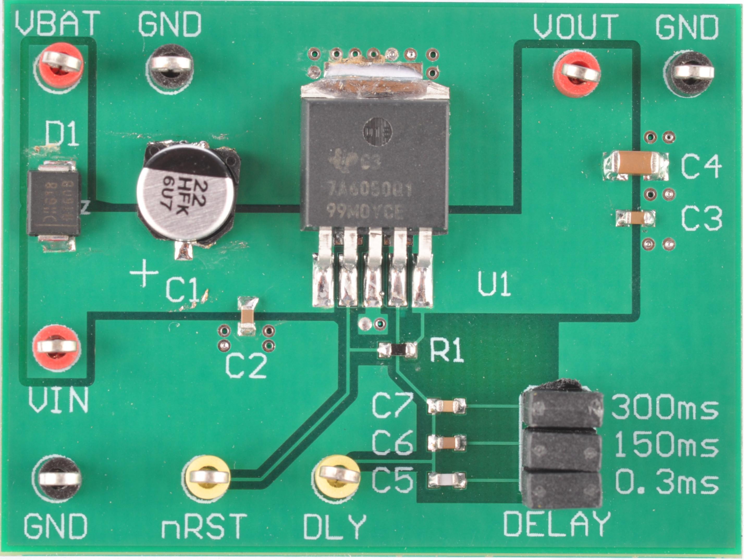 Texas Instruments-TPS7A6050EVM Energiemanagement, Entwicklungsplatinen und -kits TPS7A6050 Linear Regulator 5V Output Evaluation Board