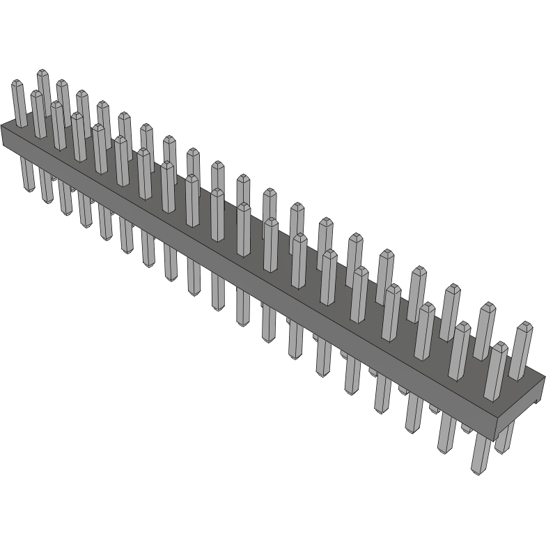 Samtec-TMM-119-01-T-D Piastre connettori e prese PCB Conn Unshrouded Header HDR 38 POS 2mm Solder ST Top Entry Thru-Hole Bulk