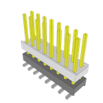 Conn Socket Strip SKT 16 POS 2.54mm Solder ST Bottom Entry SMD TIGER CLAW™ Tube