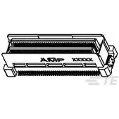 TE Connectivity-6376611-1 Connector Headers and PCB Receptacles Conn Board Stacker HDR 80 POS 0.6mm Solder ST SMD Tray