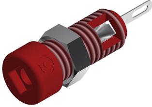 SKS Kontakttechnik-MBI 1 RED 电子测试设备连接器 Conn Binding Post F 1 POS Solder ST Panel Mount 1 Port