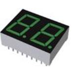 Rohm-LBP-602MK2 Afficheur LED à segments Displays Panel 2DIGIT 16LED Green CC 18-Pin DIP Module Film
