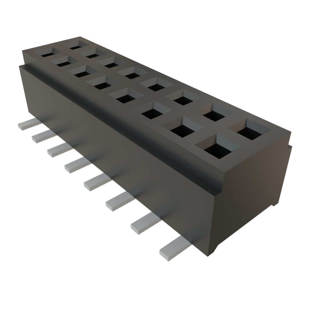 Samtec-CLM-108-02-F-D Steckverbinderleisten und Leiterplattenbuchsen Conn Micro Socket Strip SKT 16 POS 1mm Solder ST Top Entry SMD Tube