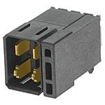 Conn Daughter Card HDR 4 POS Press Fit RA Thru-Hole Impact™ Tray