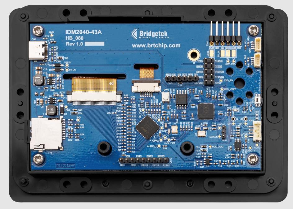 Bridgetek-IDM2040-43A TFT-Module Intelligent Display Module 4.3-inch TFT LCD