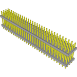 Conn Board Stacker HDR 120 POS 2mm Solder ST Top Entry Thru-Hole Bulk