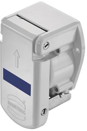 HARTING-09580010303 Schrumpfbalgenadapter Hood, Bulkhead Mounted Housing, Aluminum Die-Cast