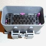 Conn Housing M 40 POS Crimp ST Cable Mount Gray