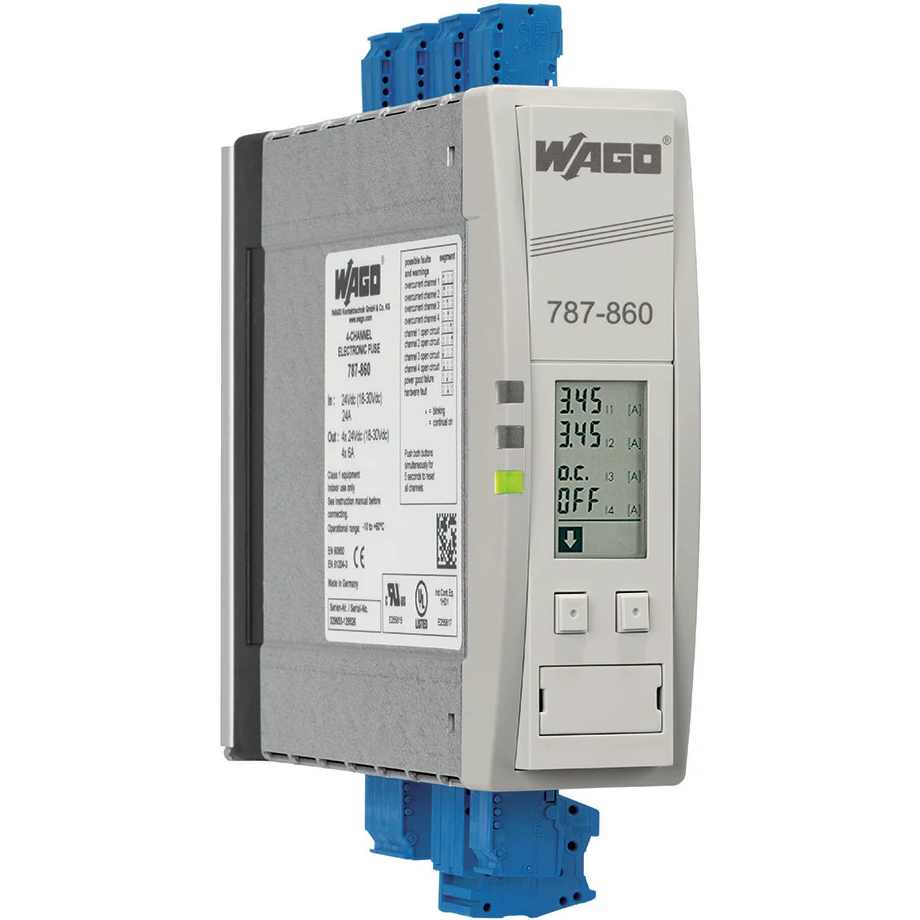 WAGO-787-860 Stromkreisunterbrecher Circuit Breaker Electronic 1Pole 6A 24VDC