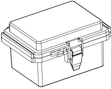 Bud Industries-PTQ-11035-C  Fiberglass Box with Stainless Steel Latch with clear cover 4.72x3.54x2.76