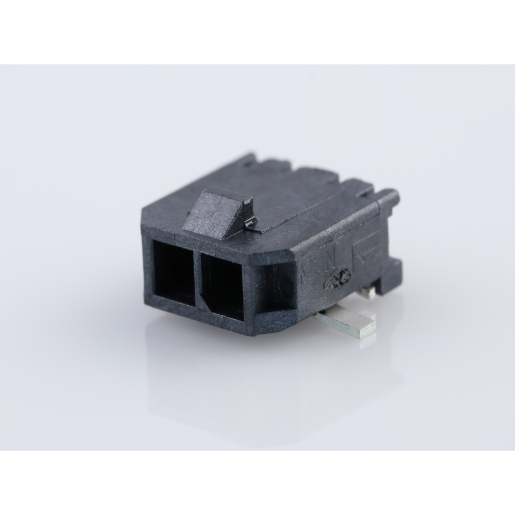 Molex-0436500212 Cabezales del conector y receptáculos PCB Conn Wire to Board HDR 2 POS 3mm Solder RA Side Entry SMD Micro-Fit 3.0 T/R