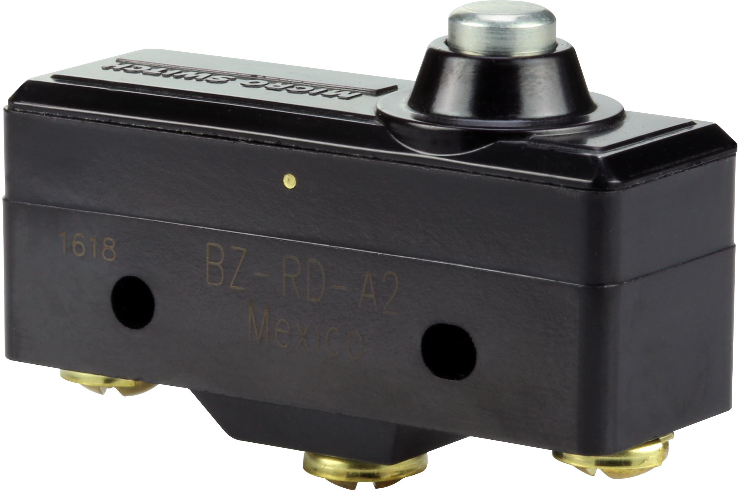 Honeywell-BZ-RD-A2 Azione interruttore Switch Snap Action N.O./N.C. SPDT Low Overtravel Plunger 16A 480VAC 250VDC 186.42VA 2.64N Screw Mount Screw