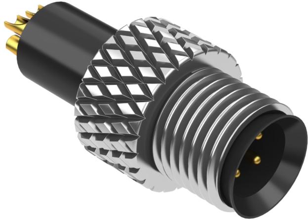 Tensility International-50-00602 Steckverbinder, rund Conn M5 Circular PIN 4 POS Solder Cup ST Cable Mount 4 Terminal 1 Port