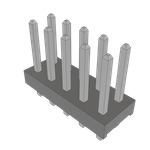 Samtec-MTMM-105-04-T-D-200 コネクタ ヘッダーとPCBレセプタクル Conn Unshrouded Header HDR 10 POS 2mm Solder ST Top Entry Thru-Hole Bulk