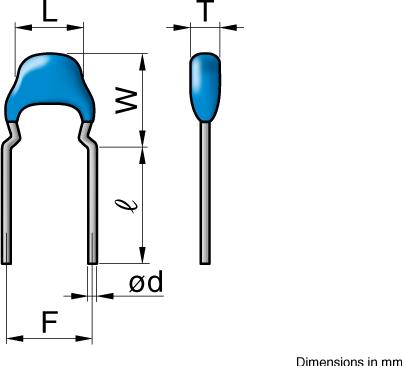 TDK-FK28X7S2A104K Condensatore in ceramica multistrato Cap Ceramic 0.1uF 100V X7S 10% Radial 5mm 125°C Tape and Box