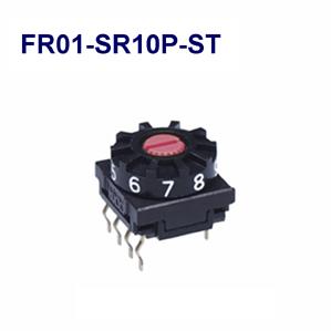NKK Switches-FR01-SR10P-ST Interruttore DIP Switch DIP N.O./N.C. SP10T 10 Dial 0.1A 5VDC PC Pins 1000Cycles Thru-Hole Stick Tube