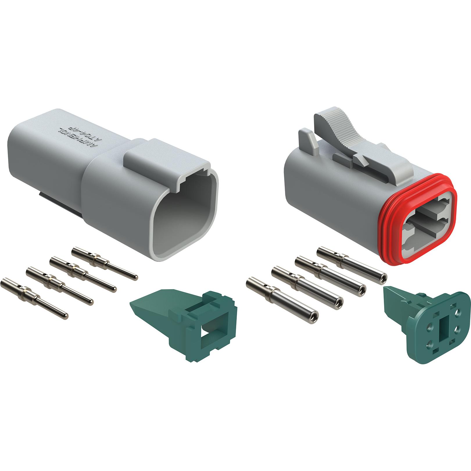 Amphenol-AT4PS-CKIT 元器件套件 Kit, At Series, 4 Pos. Plug, Receptacle, Contacts, And Wedgelocks