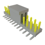 Conn Unshrouded Header HDR 24 POS 2mm Solder ST Top Entry SMD T/R