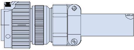 Glenair-FRITS4106F24-67SB1F6 Connettore circolare Conn Circular SKT 19 POS Crimp ST Cable Mount 19 Terminal 1 Port