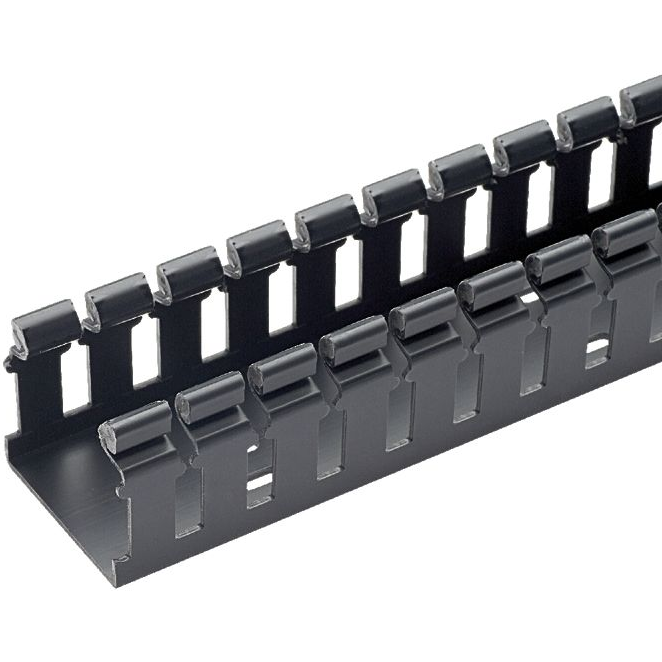 Panduit-H2X2BL6 Ductos de alambrado Wiring Ducts Slotted Rectangular Screw Polyvinyl Chloride Black