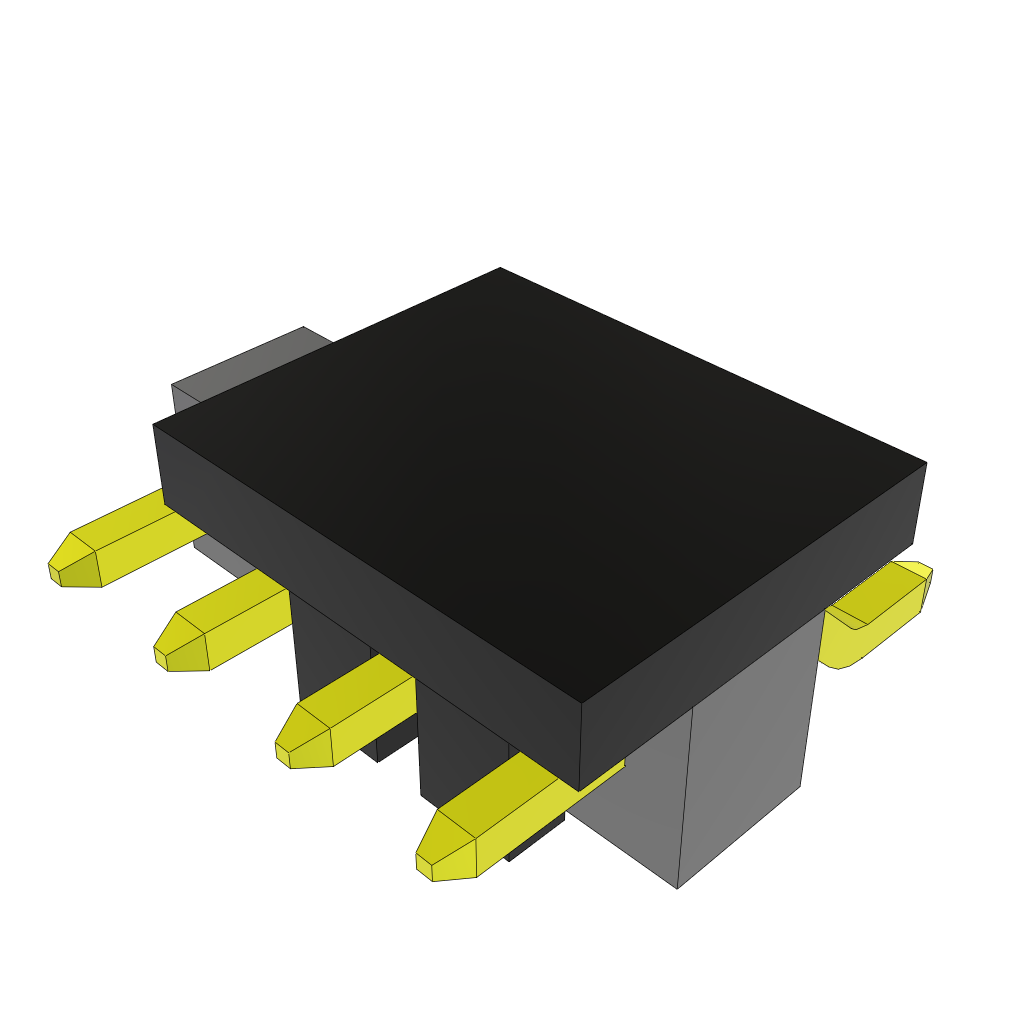 Samtec-TSM-104-04-L-SH-P Connector Headers and PCB Receptacles Conn Unshrouded Header HDR 4 POS 2.54mm Solder RA Side Entry SMD Tube