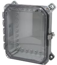 Bud Industries-DPH-28725 Cajas, compartimentos y anaqueles Light Gray Polycarbonate Bracket Mount Heavy Duty NEMA 6P/IP68 Hinged Cover PC Enclosure