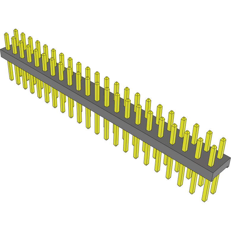 Samtec-MTMM-122-05-G-D-125 Piastre connettori e prese PCB Conn Unshrouded Header HDR 44 POS 2mm Solder ST Top Entry Thru-Hole Bulk