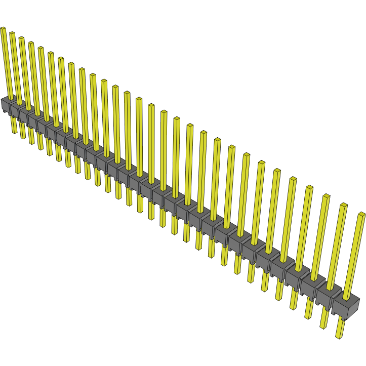 Samtec-MTSW-129-10-G-S-550 Cabezales del conector y receptáculos PCB Conn Unshrouded Header HDR 29 POS 2.54mm Solder ST Top Entry Thru-Hole Bulk