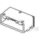 TE Connectivity-1-1318853-3 Steckverbinderleisten und Leiterplattenbuchsen Conn Shrouded Header (4 Sides) M 24 POS 2.2mm Solder RA Thru-Hole Tube