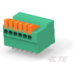 Conn PC Terminal Block F 6 POS 2.54mm Solder RA Thru-Hole 6A/Contact Box/Carton