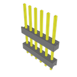 Conn Board Stacker HDR 6 POS 2.54mm Solder ST Top Entry Thru-Hole Bulk