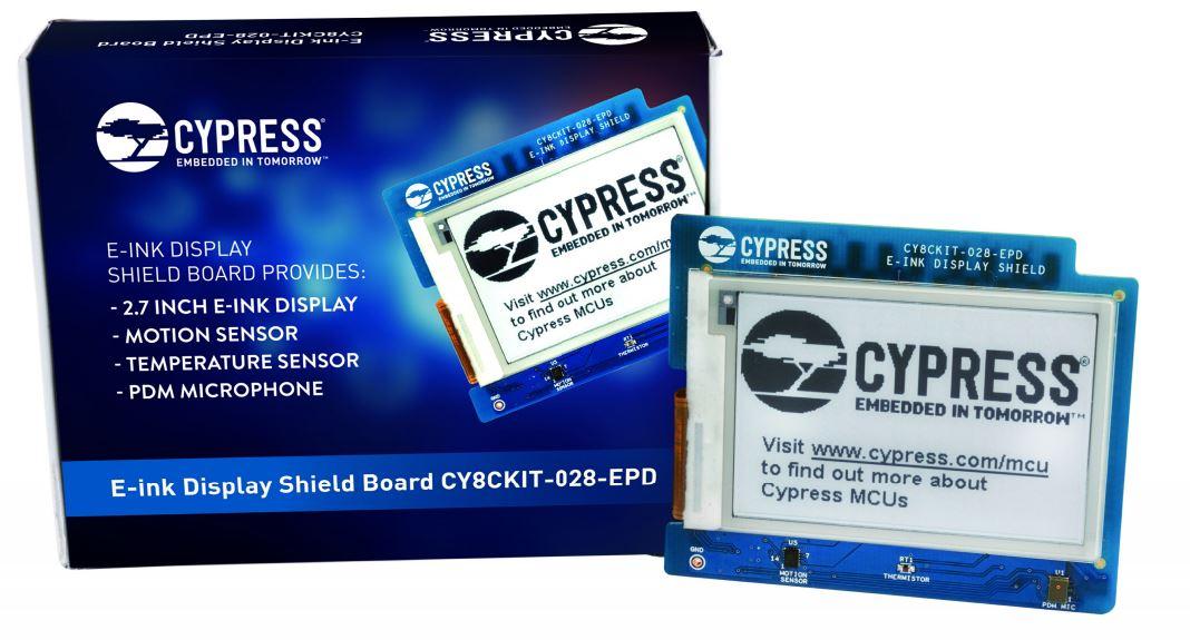Infineon Technologies AG-CY8CKIT-028-EPD Entwicklungssätze und Werkzeuge Display Shield Board