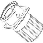 Conn Circular PIN 3 POS Crimp ST Flange Mount 3 Terminal 1 Port Bag